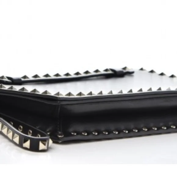 Valentino Black Studded Clutch - Picture 4 of 5